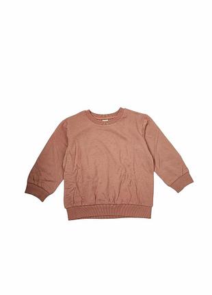 Дитячий світшот для дівчинки h&m 98 см кавовий (25101501a2)