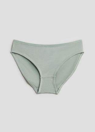 Трусики слипы однотонные для девочки h&m 1218111-006 158-164 см (12-14 years) зеленый