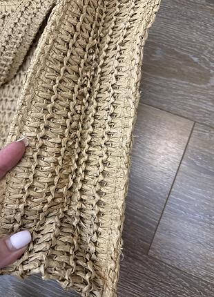 Сумка рафия h&m 5
