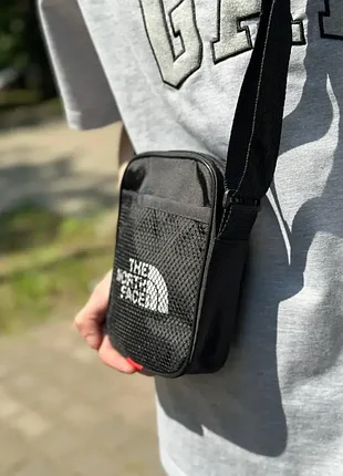 Барсетка чорна the north face сумка тнф сумка через плече барсетка маленька сумка спорт тнф 4