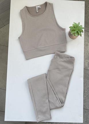 Комплект в рубчик h&m