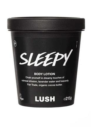 Lush sleepy body lotion 215 г – лосьйон для тіла з лавандою та вівсяним молоком | новий