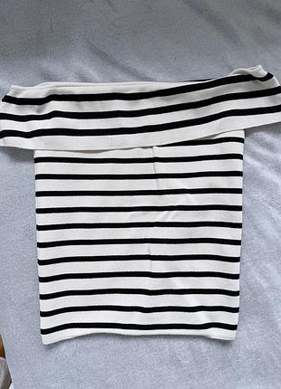 Топ в смужку zara