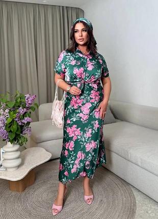 Стильний костюм в квітковий принт🌹💚