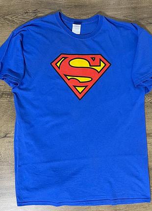 😎💙💛❤️футболка синя superman xxl для чоловіків