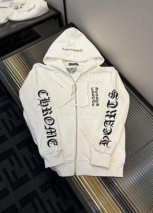 Кофта на застібці/зіп худі chrome hearts хром хартс