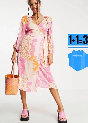 Сукня на запах в абстрактний принт asos 14
