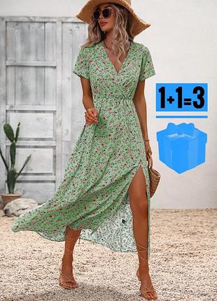 Міді сукня в квітковий принт shein l