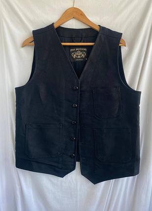Чоловічий вінтажний жилет pike brothers elephant skin m чорний