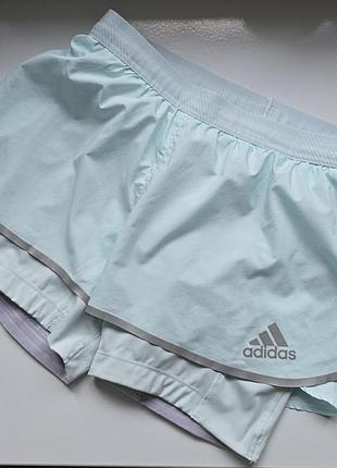 Бігові шорти adidas aeroready ніжно блакитні, s