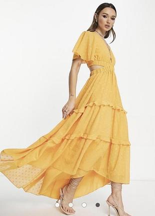 Яскрава довга сукня asos