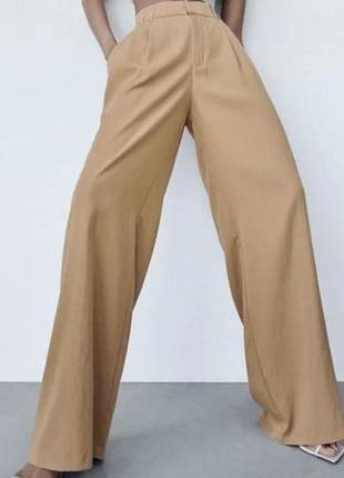 Легенькі широкі палацо штани zara