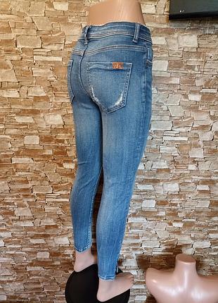 Джинсы скинни,слип, высокая посадка, стрейч, zara