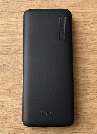 Power bank hoco j158a runner 10000mah чорний 2 usb, type-c, новий