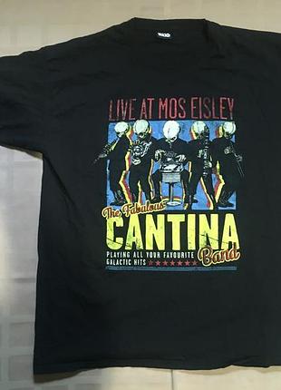 Вінтажна футболка star wars contina band tour (xl) рідкісний колекційний мерч