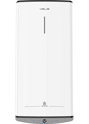 Водонагрівач електричний ariston velis dune 100 eu плаский, слім, 100л, 2*1,5 квт, емал. нагр. ел, ун. монтаж, ел. кер-ня, b,