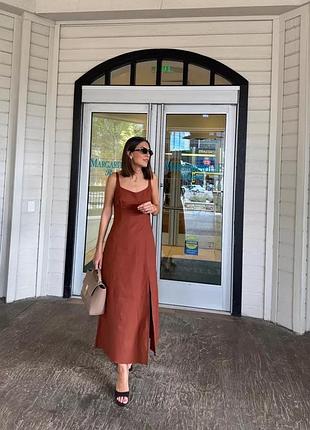 Zara сукня льон
