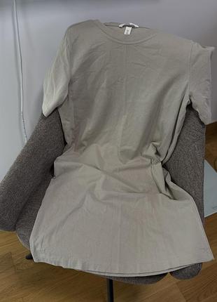 Бавовняна пряма сукня h&m