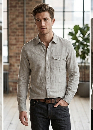 Сорочка\рубашка allsaints gustav garment dyed shirt