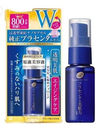 Плацента 100% сыворотка mishoku placenta whitening anti-aging essence япония