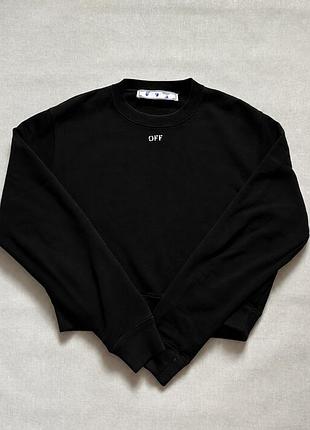 Чорний  оригінальний світшот off-white