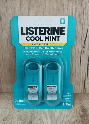 Освіжувач для ротової порожнини listerine pocketmist cool mint