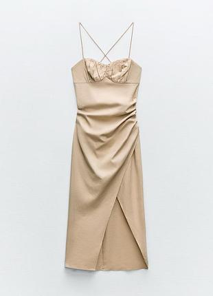 Zara льон сукня