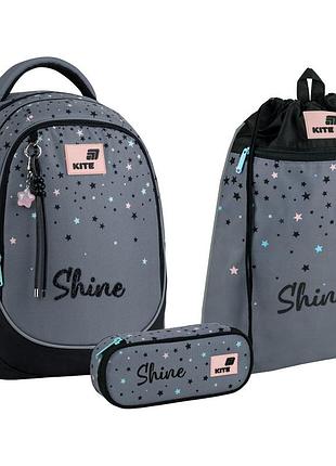 Шкільний набір kite education shine set_k26-700m-2 (рюкзак, пенал, сумка)