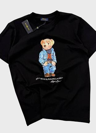 Футболка polo ralph lauren черная мужская