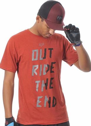 Мужская футболка fox out ride the end
