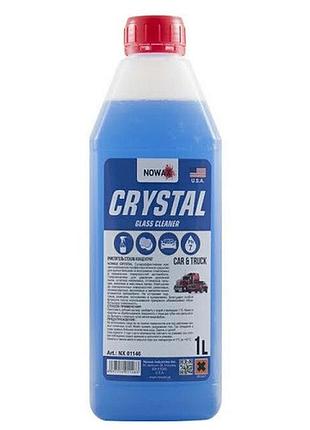 Очищувач скла 1l "nowax" nx01146 crystal glass cleaner концентрат 1:10