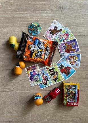 Набір дитячих сюрпризів brawl stars + машинка + пазл + фішка | лотом