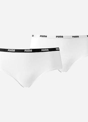 Трусики-хіпстери puma women hipster 2p pack 90785204 s 2 шт white (8718824912172)
