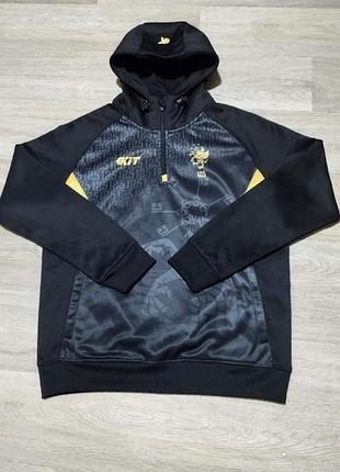 Чоловіча спортивна кофта kit на флісі, розмір по бирці — м, чорна.