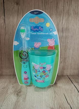 Детский набор для ухода за полостью рта peppa pig