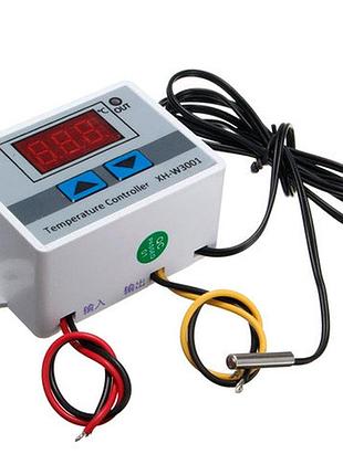 Термостат xh-w3001 цифровой, 220в 1500вт, регулятор температуры -50~110°c