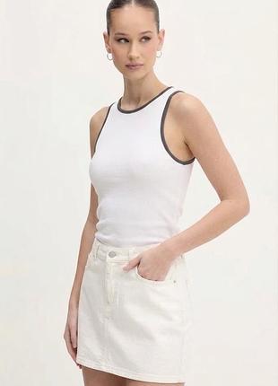 Майка топ zara розмір s з контрастною стрічкою