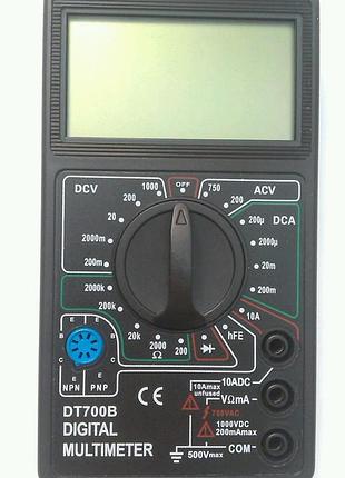 Мультиметр цифровой тестер digital multimeter dt700b