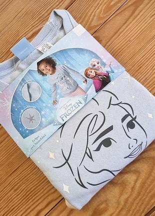 Світшот для дівчинки frozen, зріст 122-128 (6-8 років), колір блакитний