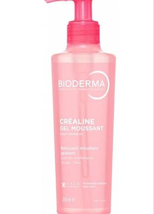 Гель для умывания bioderma créaline gel moussant 200 мл, 500 мл