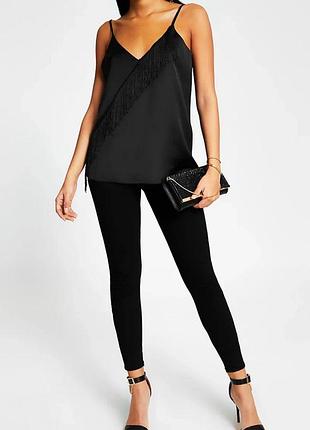 Цупкий топ з бахромою river island p s