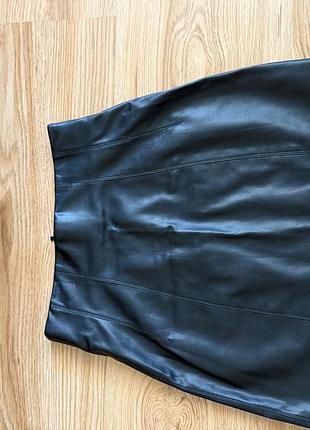 Спідниця з еко шкіри, zara, s