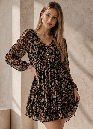 🌸шикарная шифоновая мини-платье esmara | 36, 42, 44 (eur)