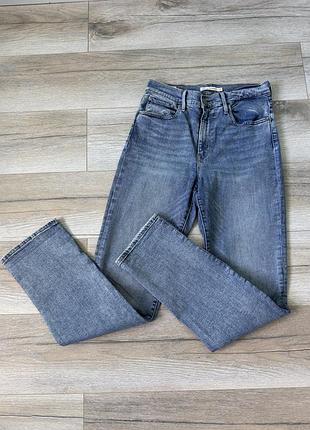 Жіночі прямі джинси блакитні класичні straight levi’s 44 розмір w29 l32