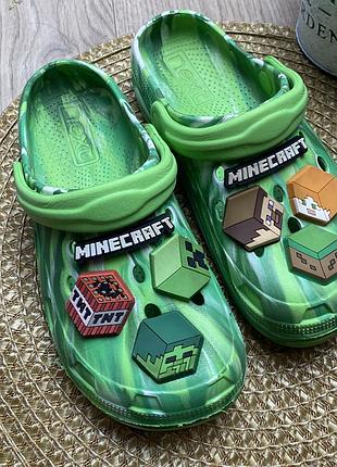 Сабо крокси next зелений minecraft 35/36-21,5/22см