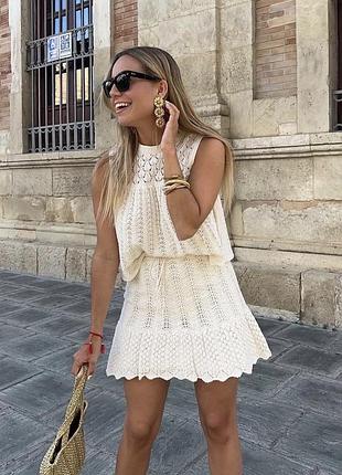 Костюм кроше zara
