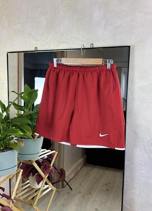 Спортивні шорти nike dri-fit червоні оригінал дихаючі