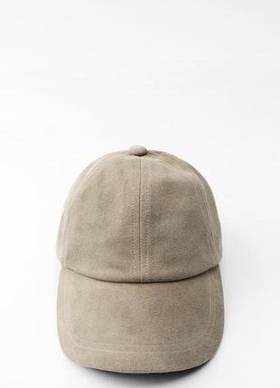 Нова кепка zara (100% замша)