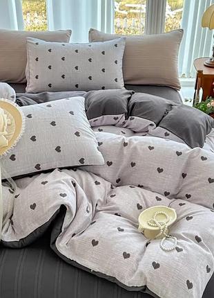 Постельное белье полуторное из муслина colorful home ptint 7 21200 150х210 см