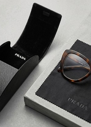 Стильные медицинские очки prada vpr90b (оправа) форма оправы: кошачий глаз (cat-eye) страна производства: италия (made in italy)